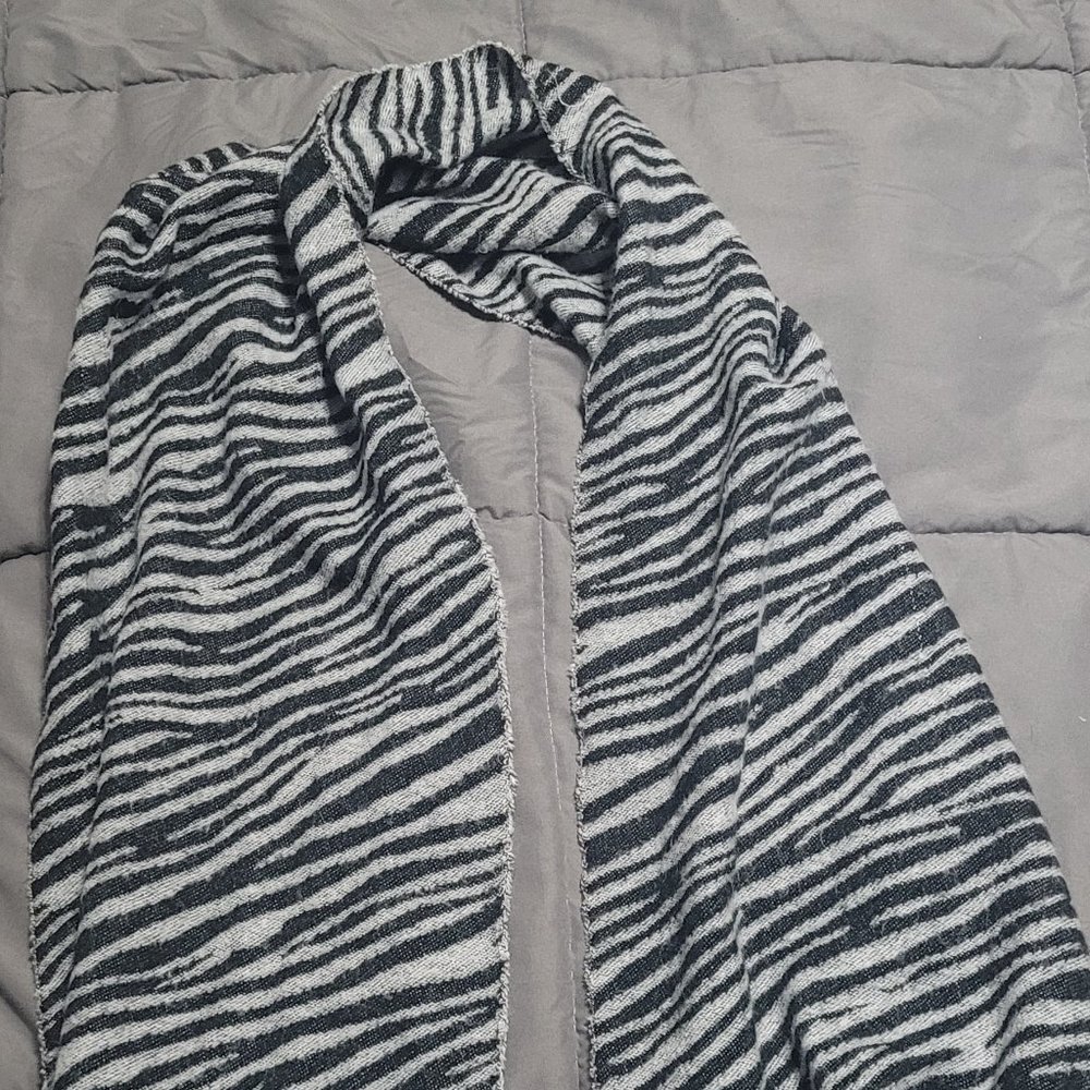 Zebra printed scarf